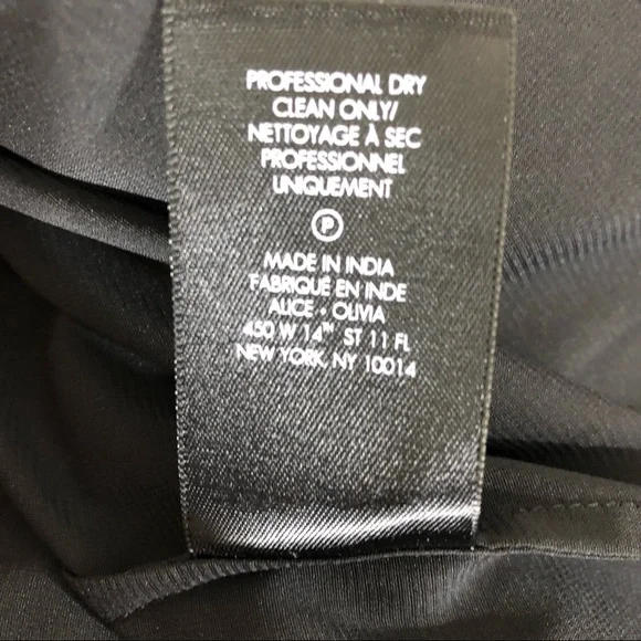 Alice + Olivia Holden Cold Shoulder Embroidered Chiffon Dress Size Medium - Picture 14 of 15